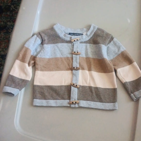 Wendy Bellissimo color block cardigan sweater - Picture 1 of 3